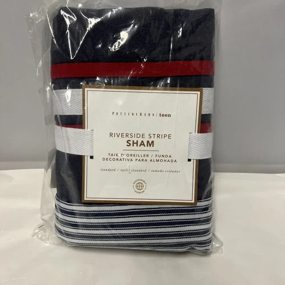 Pottery Barn Teen Riverside Stripe Pillow Sham NWT